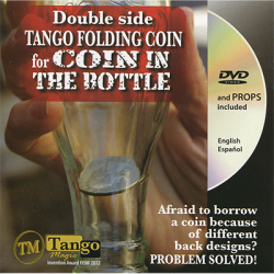 (image for) Double Side Folding 50 Cent Euro (Internal System DVD w/Gimmick) (E0084) by Tango - Trick