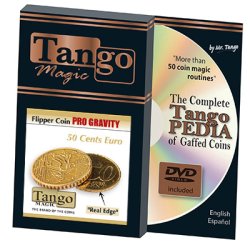 (image for) Flipper Coin Pro Gravity 50 cent Euro by (E0076) Tango -Trick