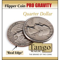 (image for) Flipper coin Pro Gravity Quarter dollar (w/DVD)(D0104)by Tango - Trick