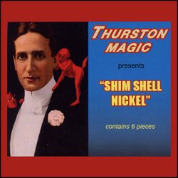 (image for) Shell Nickels with magetic Shims (6 per bag) by Thurston Magic - Trick