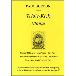 (image for) Triple Kick Monte by Paul Gordon - Trick