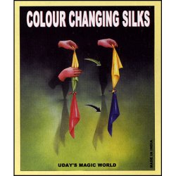 (image for) Color Changing Silks 12 Inches (Pure Silk) by Uday - Trick
