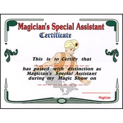 (image for) Magician's Assistant Certificate by Uday - Trick