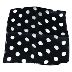 (image for) Spotted Silk 12" Black with White spots by Uday - Trick