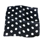 (image for) Spotted Silk 09 inch Black w/white spots by Uday - Trick