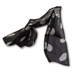 (image for) Thumb Tip Streamer(Polka Dots - White dots on Black) by Uday - Trick
