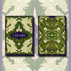 (image for) Unicorn Playing cards (Emerald)by Aloy Design Studio USPCC