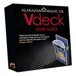 (image for) V Deck Blue (with Gimmick and Online Instructions) by Peter Nardi - Trick