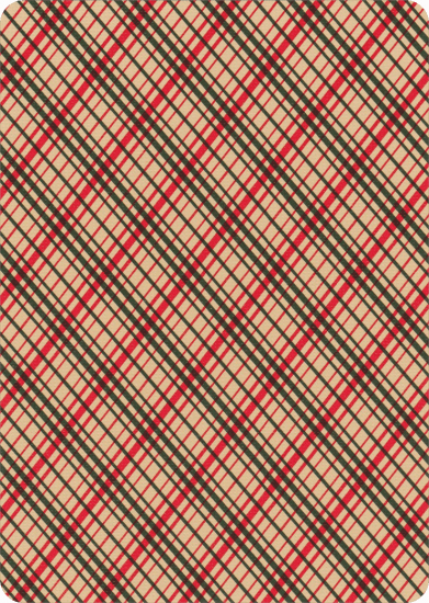 (image for) Vintage Plaid (Arizona Red) Playing Cards by Dan and Dave, 2nd Printing - Click Image to Close