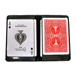 (image for) Plastic Wallet for Cards w/extra pocket (Black & Clear pockets)