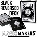 Reversed Back Bicycle Deck - Black (Black Deck 2nd Generation)