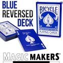 (image for) Reversed Back Bicycle Deck - Blue (Blue Ice Deck 2nd Generation)