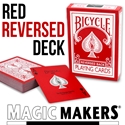 (image for) Bicycle Reversed Back Bicycle Deck - Red (2nd Generation) by Magic Makers