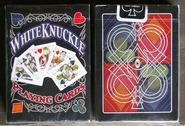 (image for) White Knuckle Playing Cards (2-10 Red Back) - Click Image to Close