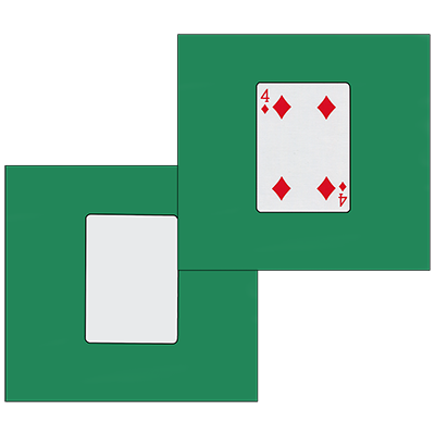 (image for) Card Silk Set 9 inch (4 of diamonds + blank) by Vincenzo Di Fatta - Click Image to Close