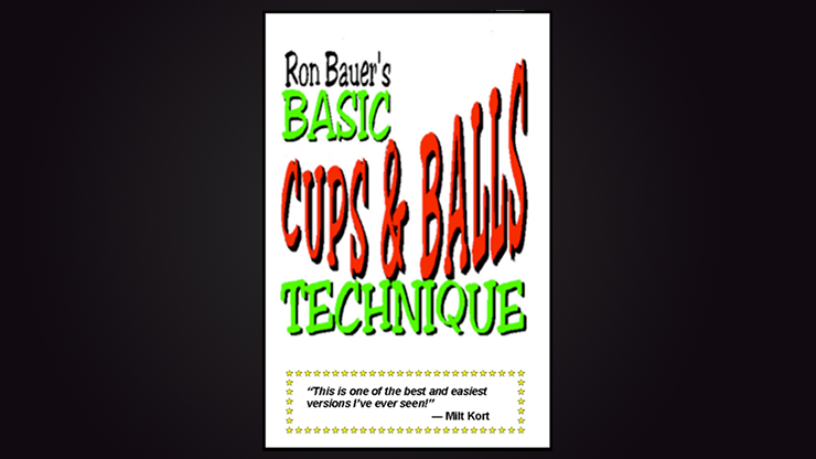 (image for) Basic Cups & Balls Technique book - Ron Bauer