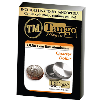 (image for) Okito Coin Box Aluminum Quarter(A0003) by Tango-Trick - Click Image to Close