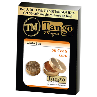 (image for) Okito Coin Box Brass 50 cent Euro by Tango -Trick (B0003) - Click Image to Close