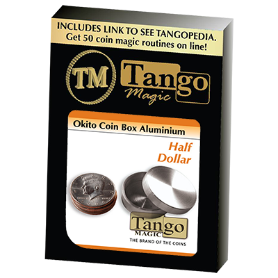 (image for) Okito Coin Box Aluminum Half Dollar (A0004)by Tango - Trick - Click Image to Close