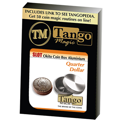 (image for) Slot Okito Coin Box Quarter Aluminum by Tango - Trick (A0014) - Click Image to Close