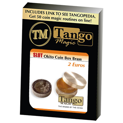 (image for) Slot Okito Coin Box Brass 2 Euro by Tango - Trick (B0017) - Click Image to Close