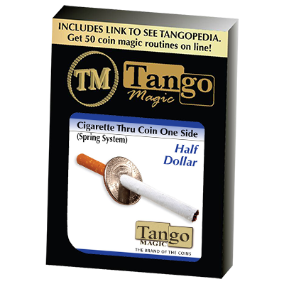 (image for) Cigarette Through Half Dollar (One Sided) (D0014)by Tango - Trick - Click Image to Close