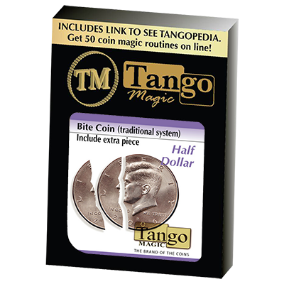 (image for) Bite Coin - (D0046)(US Half Dollar - Traditional With Extra Piece) by Tango - Trick - Click Image to Close