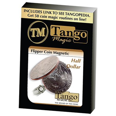 (image for) Magnetic Flipper Coin (Half Dollar)(D0042)by Tango - Trick - Click Image to Close
