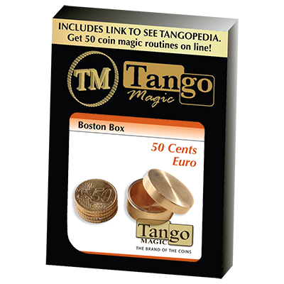 (image for) Boston Coin Box Brass (50 cents Euro) by Tango - Trick (B0006) - Click Image to Close