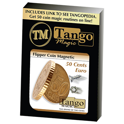 (image for) Magnetic Flipper Coin E0033 (50 Cent Euro) by Tango- Trick - Click Image to Close