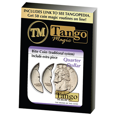 (image for) Bite Coin - (US Quarter - Traditional With Extra Piece)(D0047)by Tango - Trick - Click Image to Close