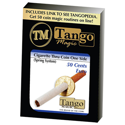 (image for) Cigarette Through (50 Cent Euro, One Sided) E0009 by Tango - Trick - Click Image to Close