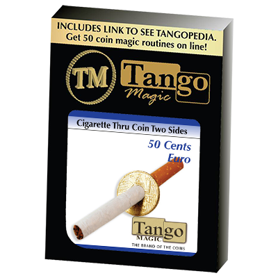 (image for) Cigarette Through (50 Cent Euro, Two Sided) by Tango - Trick - Click Image to Close