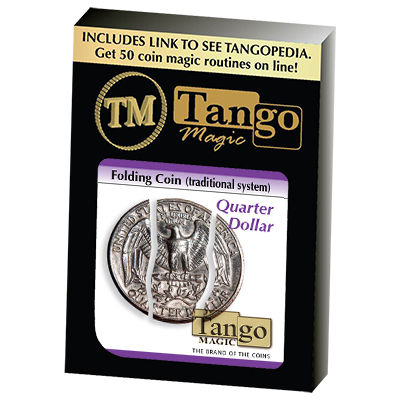 (image for) Folding Coin Quarter (D0021) (Traditional) by Tango Magic - Trick (D0021) - Click Image to Close