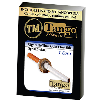 (image for) Cigarette Through (1 Euro, One Sided)E0011 by Tango - Trick - Click Image to Close
