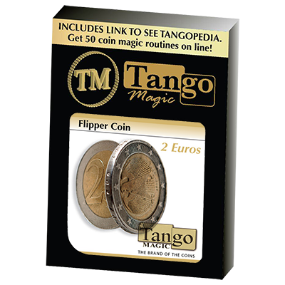 (image for) Flipper Coin 2 Euro by Tango Magic - Trick (E0036) - Click Image to Close