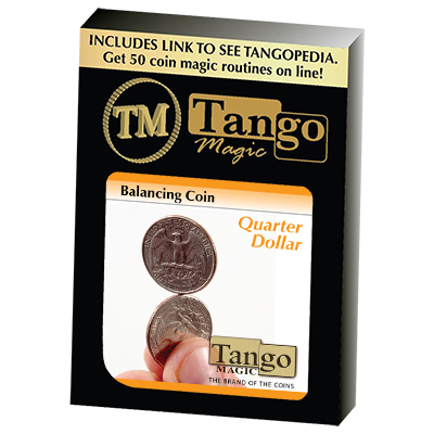 (image for) Balancing Coin (Quarter Dollar)(D0066) by Tango Magic - Trick - Click Image to Close