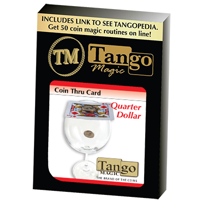 (image for) Coin Thru Card (Quarter Dollar) (D0017) Tango - Click Image to Close