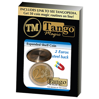(image for) Expanded Shell Coin - (2 Euro, Steel Back) by Tango Magic - Trick (E0065) - Click Image to Close