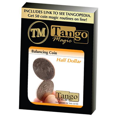 (image for) Balancing Coin (Half Dollar) by Tango Magic - Trick (D0067) - Click Image to Close