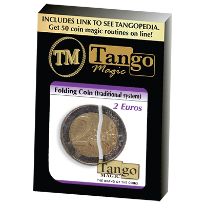 (image for) Folding Coin - 2 Euros (Traditional) by Tango Magic - Trick (E0064) - Click Image to Close