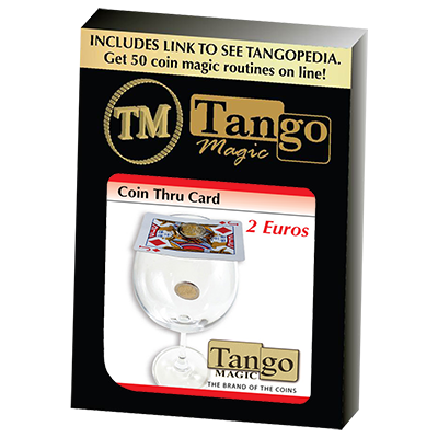 (image for) Coin thru Card (2 Euro) by Tango - Trick (E0015) - Click Image to Close