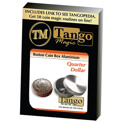 (image for) Boston Box (Quarter Dollar Aluminum) by Tango -Trick (A0007) - Click Image to Close