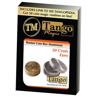 (image for) Boston Coin Box (50 cent Euro Aluminum) (A0005) by Tango - Trick - Click Image to Close