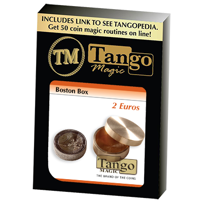 (image for) Boston Box (2 Euro coin) (B0007) by Tango Magic - Trick - Click Image to Close