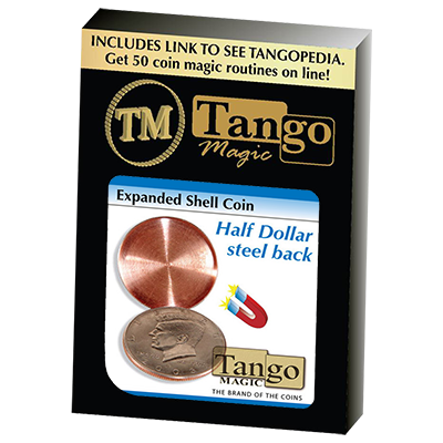 (image for) Expanded Shell Coin (Half Dollar) (D0007)(Steel Back) by Tango Magic - Trick - Click Image to Close