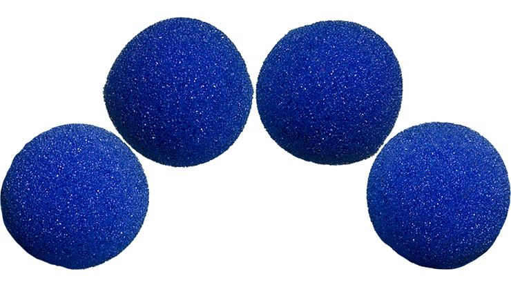 1.5 inch High Density Ultra Soft Sponge Ball (Blue) Pack of 4 from Magic by Gosh