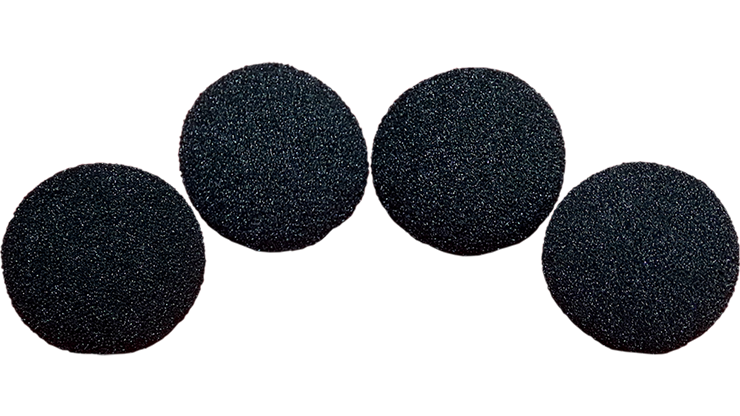 2.5 inch Super Soft Sponge Ball (Black) Pack of 4 from Magic by Gosh