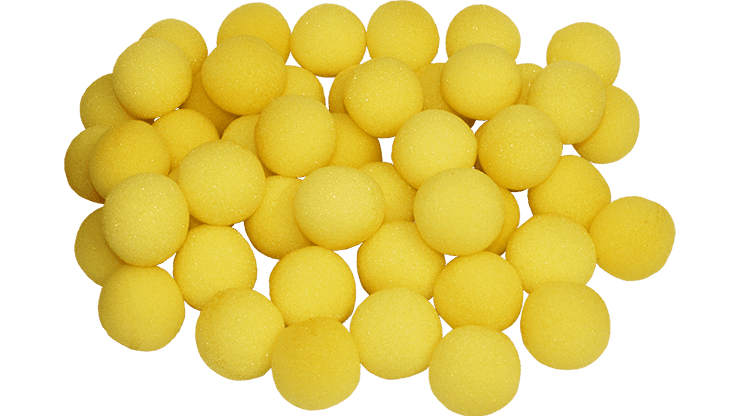 (image for) 1.5 inch Super Soft Sponge Balls (Yellow) Bag of 50 from Magic By Gosh - Click Image to Close