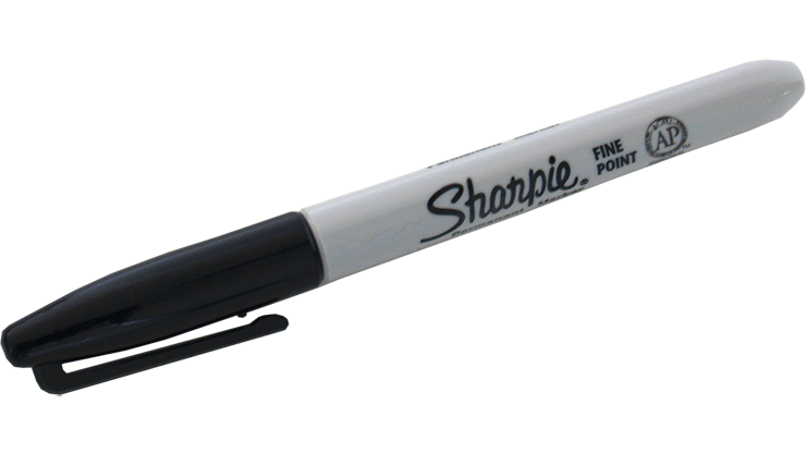 (image for) (Ungimmicked) Fine-Tip Sharpie (Black) box of 12 by Murphy's Magic Supplies - Trick - Click Image to Close